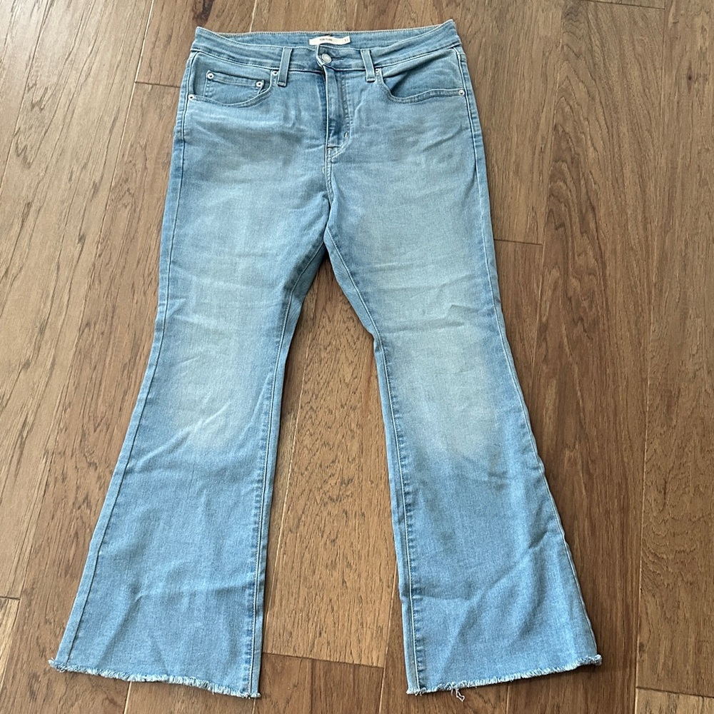 Levi's Light Blue Wide Leg Jeans